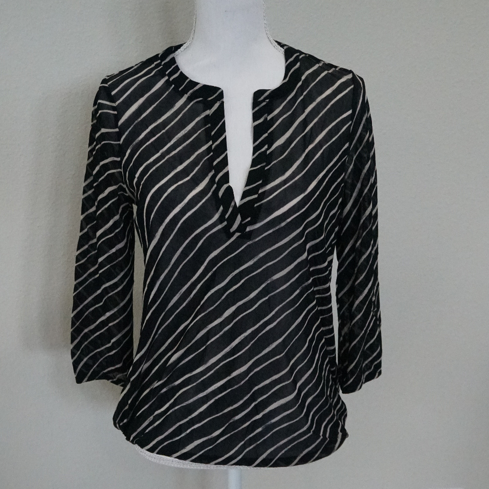The Limited Black 3/4 Sleeve Top  - Size S